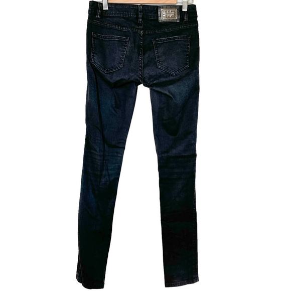 Philipp Plein Devil's Food Skinny Stretch Low Rise Jegging Black Fade Wash 27 - Picture 2 of 16